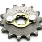 pitbike řetězové  kolečko 420/14 na hřídel 17mm, Stomp, DemonX, WPB