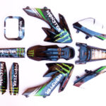 pitbike polepy na plasty CRF 50 monster energy, Stomp, DemonX
