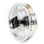 pitbike zadní kolo 12 palců ALLOY 7075 stříbrné Stomp, DemonX, WPB