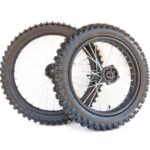 pitbike přední kolo 17palců a zadní kolo 14palců s pneu - Stomp, DemonX, WPB