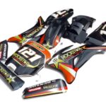 pitbike černé plasty TTR s polepy rockstar/oranžové, Stomp, DemonX